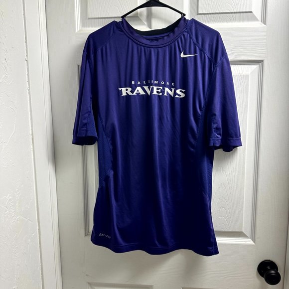 Nike Hypercool Baltimore Ravens Tshirt - Picture 1 of 4
